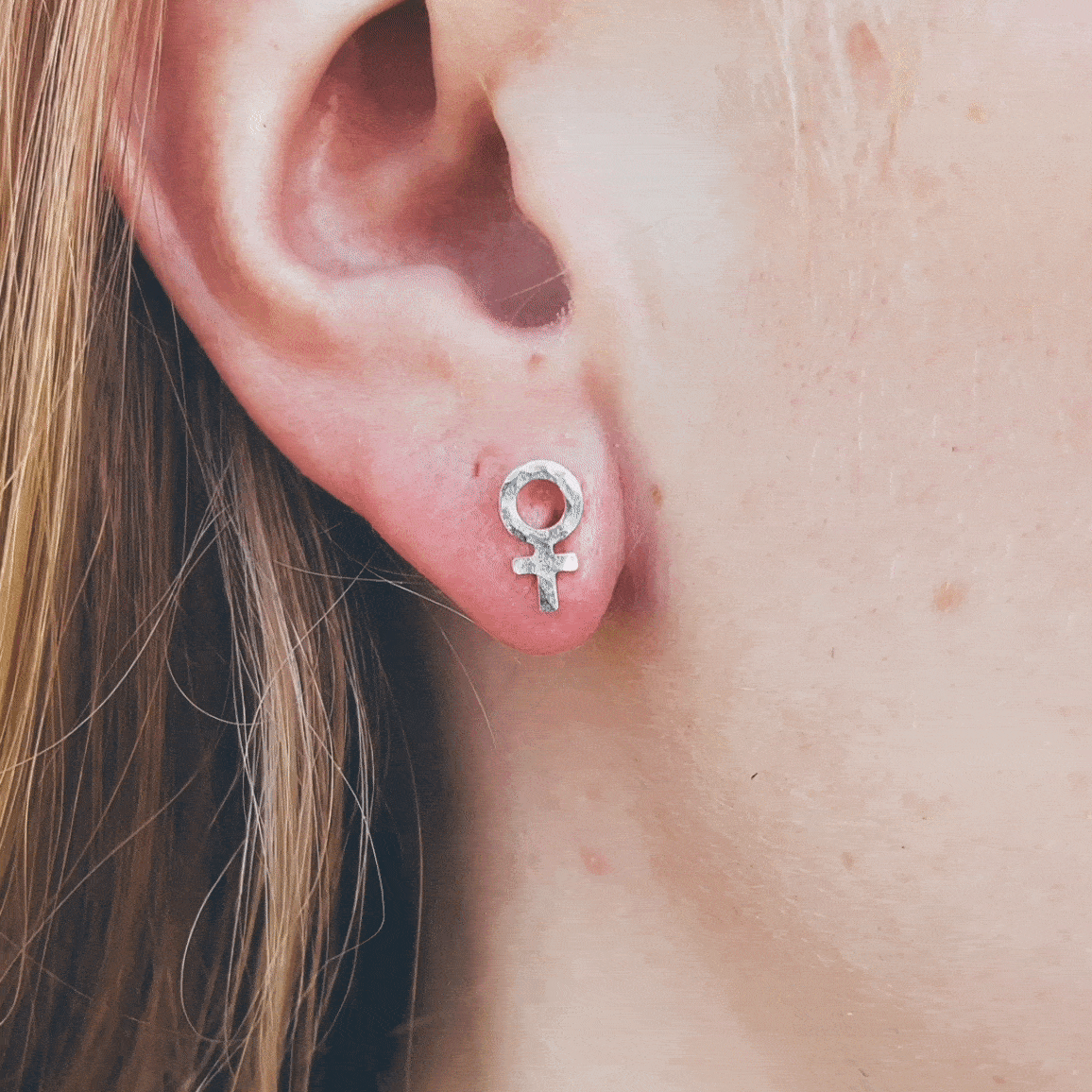 Mary Small Hammered Earrings