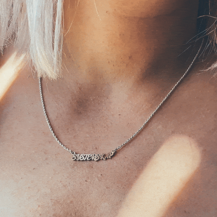 Systerskap halsband i silver