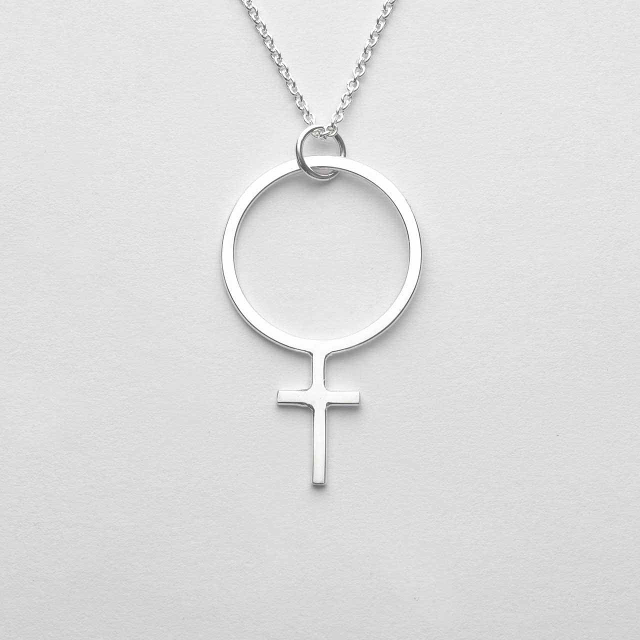 Clara Stort Kvinnotecken Hänge - Feministsmeden