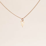 Fatima Hammered Small Pendant 18k Gold