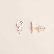 Fatima Små Hamrade Örhängen 18k Guld - Feministsmeden