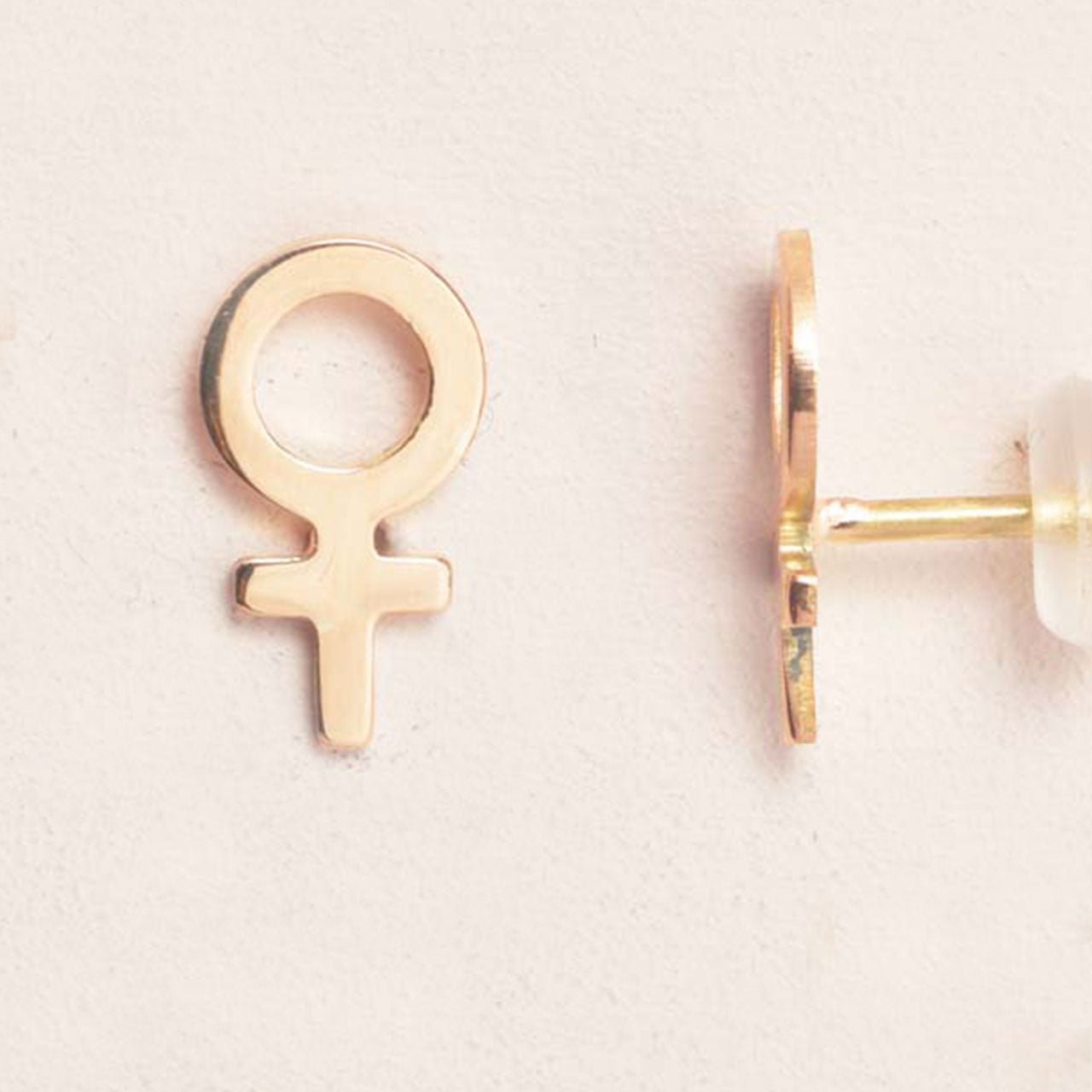 Fatima Små Örhängen 18k Guld - Feministsmeden