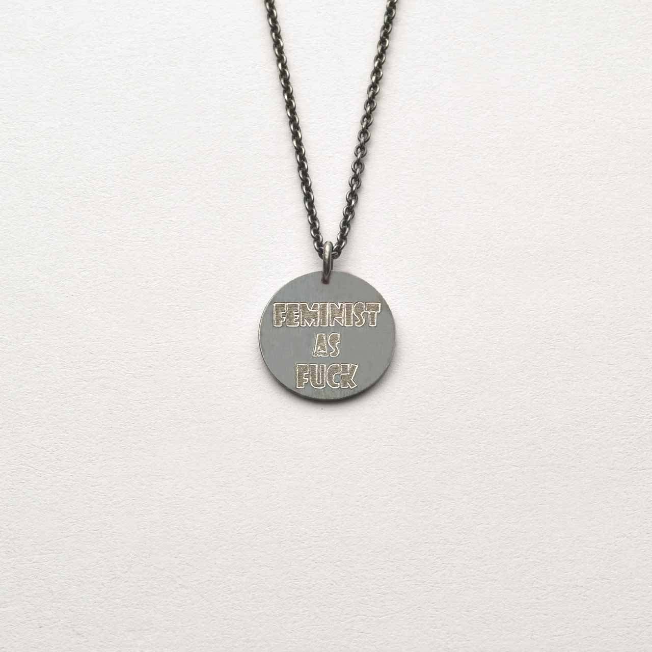 Feminist As Fuck Svartoxiderad - Feministsmeden