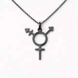 Gwendolyn stor svartoxiderat transsymbol