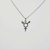 Gwendolyn Black Oxidized Pendant