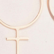 Hedvig Feministörhängen 18k guld - Feministsmeden