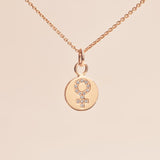 Hubertine 18k Pendant with Diamonds