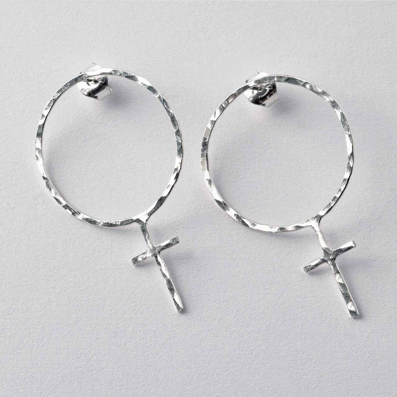 Jean Hamrade Örhängen - Feministsmeden