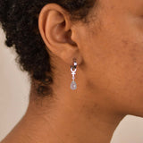 Chalcedony Hoop Earrings