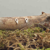 WOMAN SYMBOL MINI EARRINGS