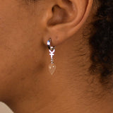 Moonstone Hoop Earrings