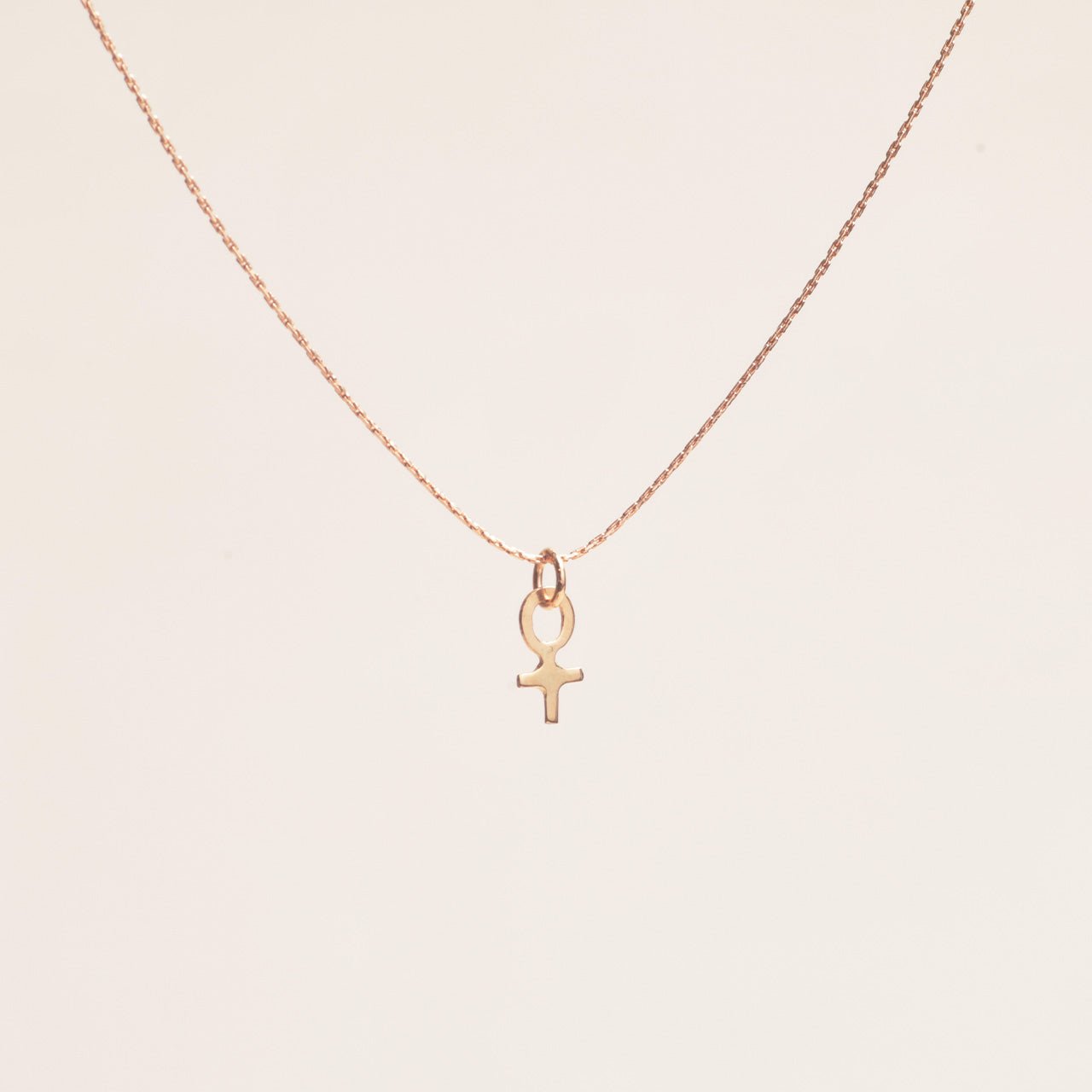 Mini Feministhalsband 18k guld - Feministsmeden