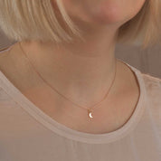 Mini Luna Halsband 18k guld - Feministsmeden