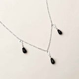 Obsidian Feminist Necklace