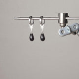 Obsidian Hoop örhängen