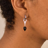 Onyx Hoop Earrings