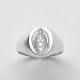 Oval Klackring Graverad