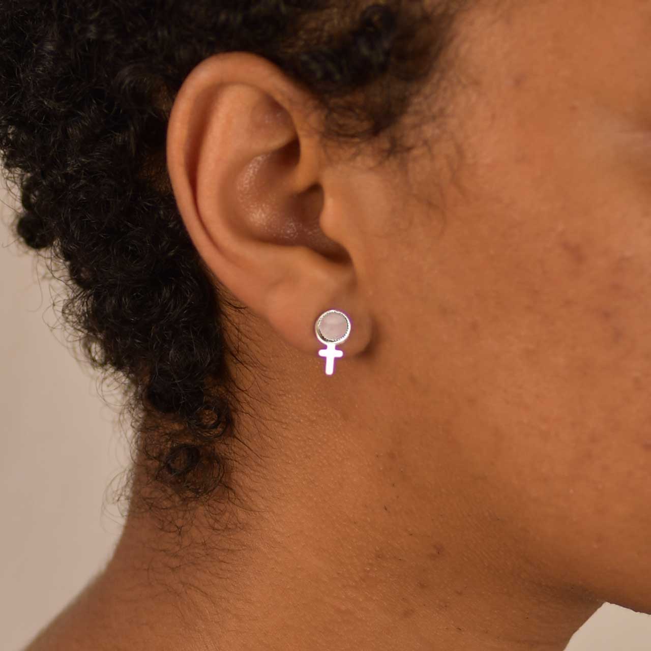 Rosenkvarts Susan B Studs - Feministsmeden