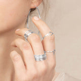 Silver Ring Textured