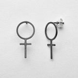 Sophie Sortoxiderede øreringe