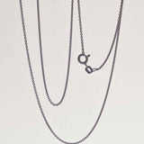 Black Oxidized Chain 1mm ø