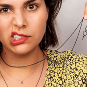 Svartoxiderad Kedja 1mm ø - Feministsmeden