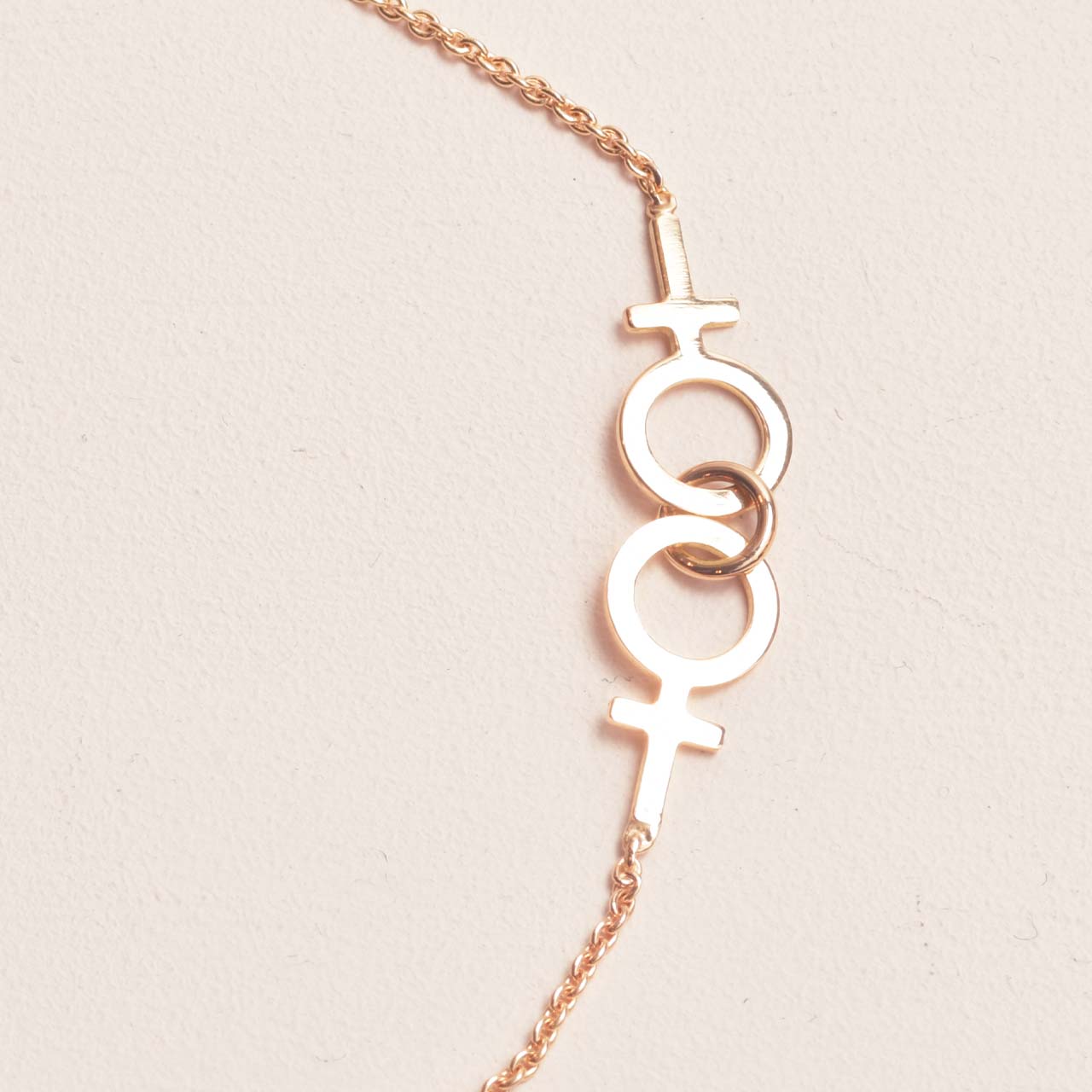 Tillsammans Feministarmband 18k guld - Feministsmeden