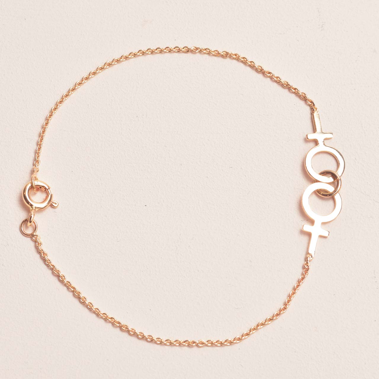 Tillsammans Feministarmband 18k guld - Feministsmeden