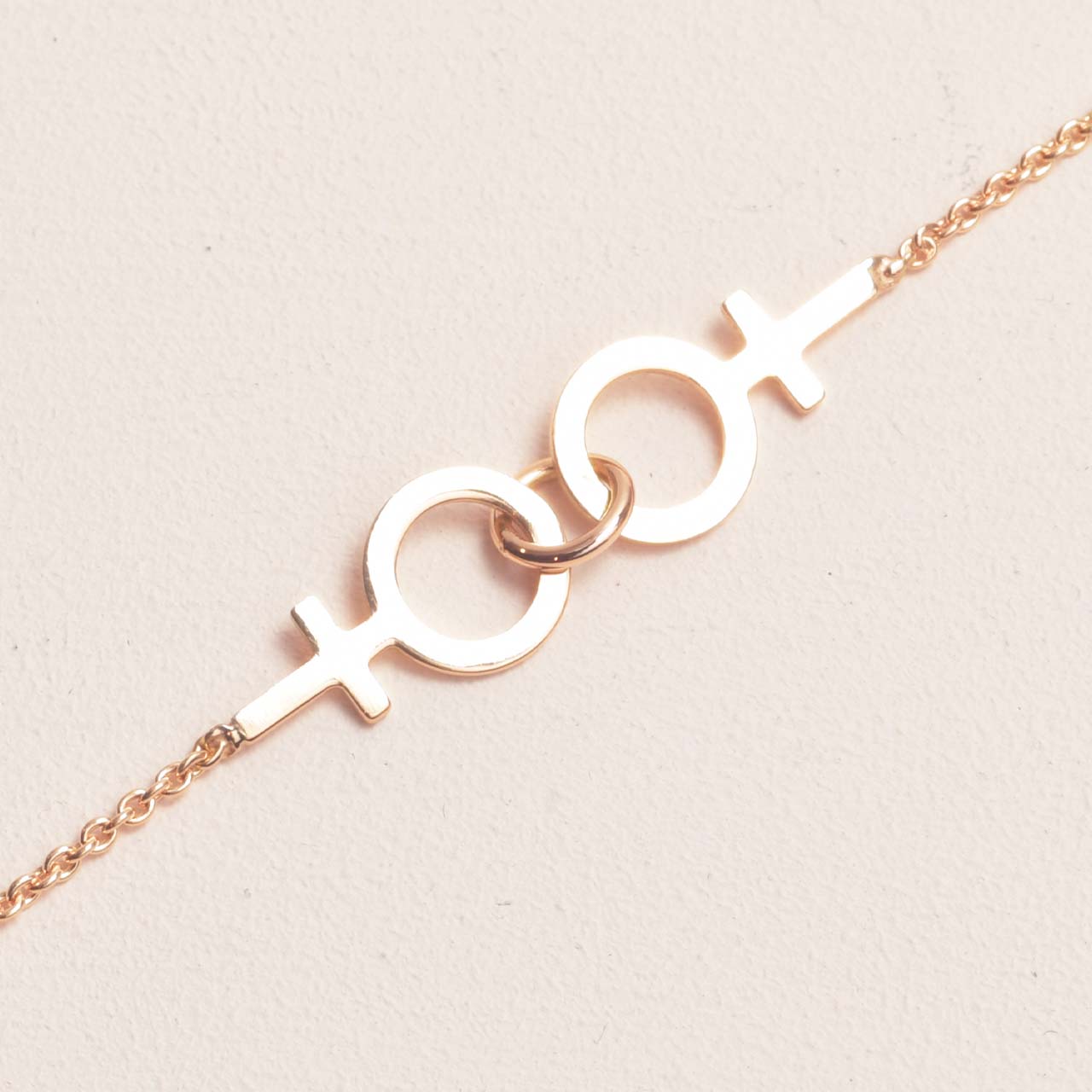 Tillsammans Feministarmband 18k guld - Feministsmeden