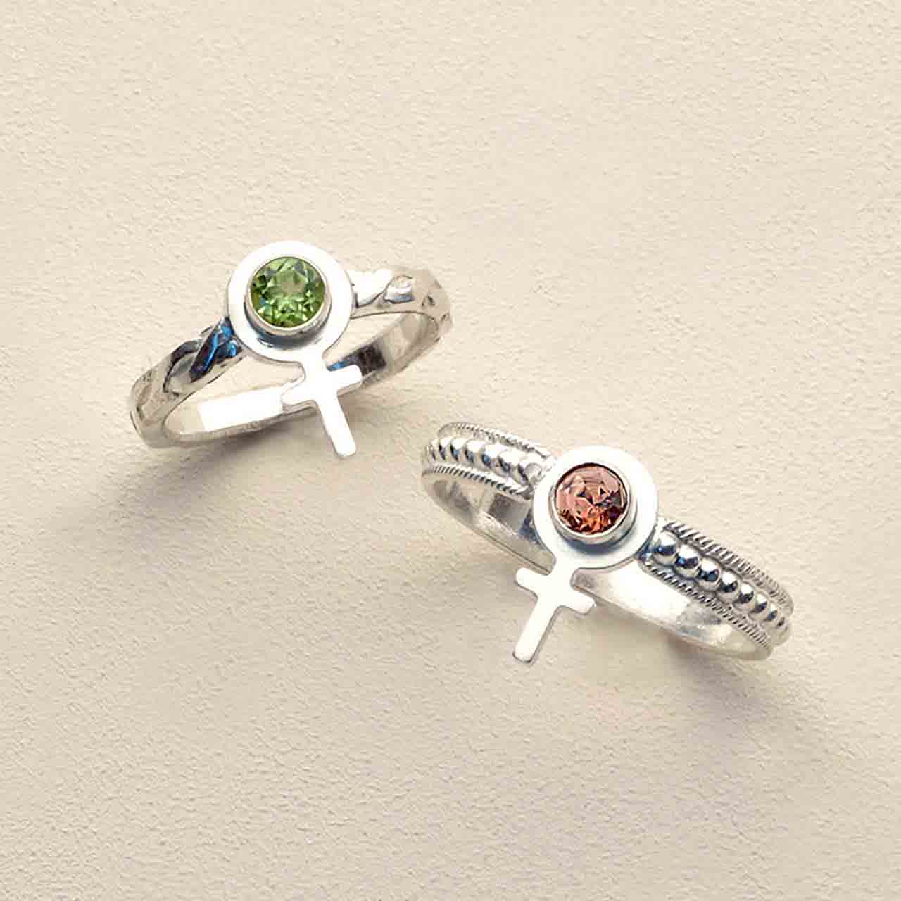 Turmalin Feministring Rosa - Feministsmeden