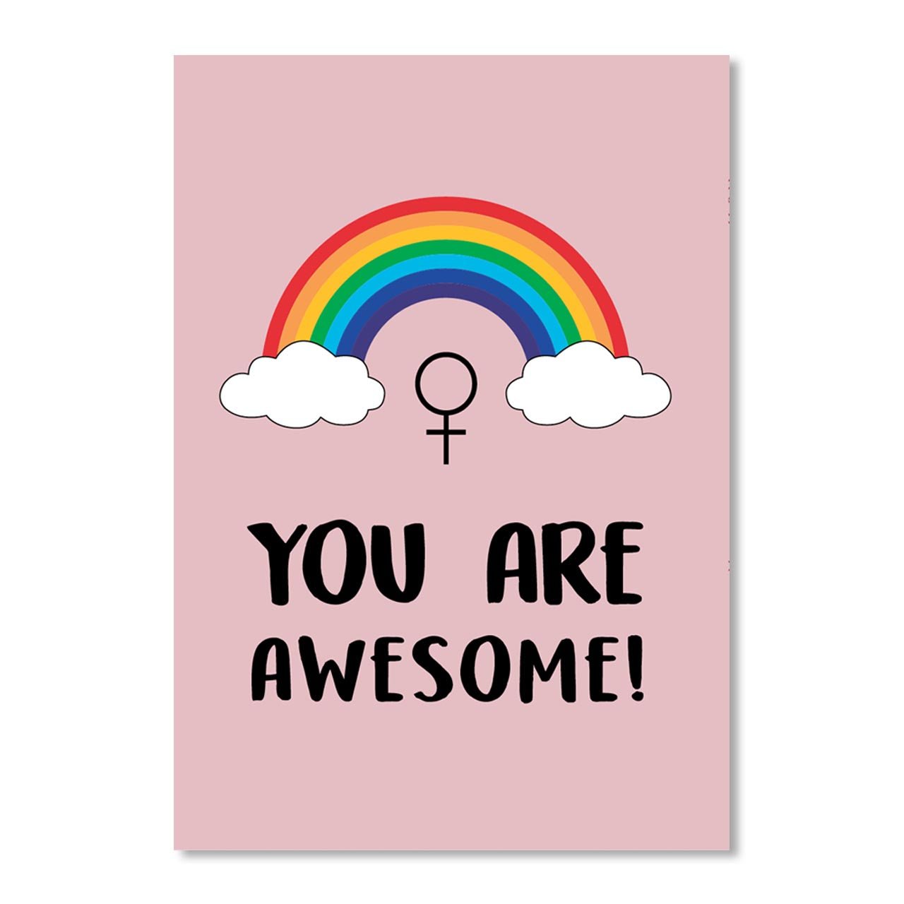 You are Awesome! + Snöre - Feministsmeden